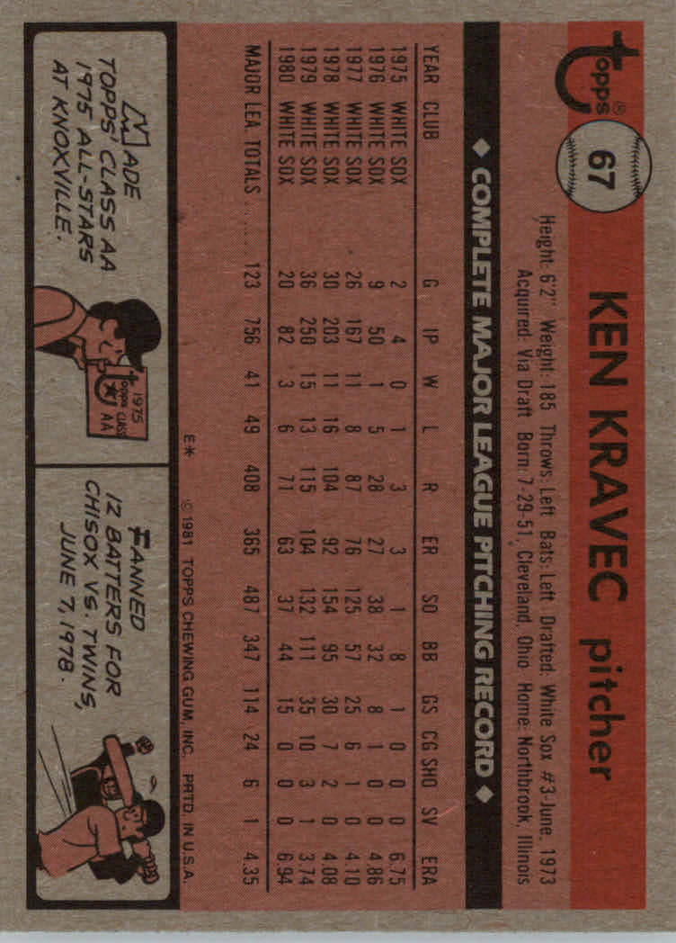 1981 Topps Baseball base set #1-200 (you pick, complete your set)!