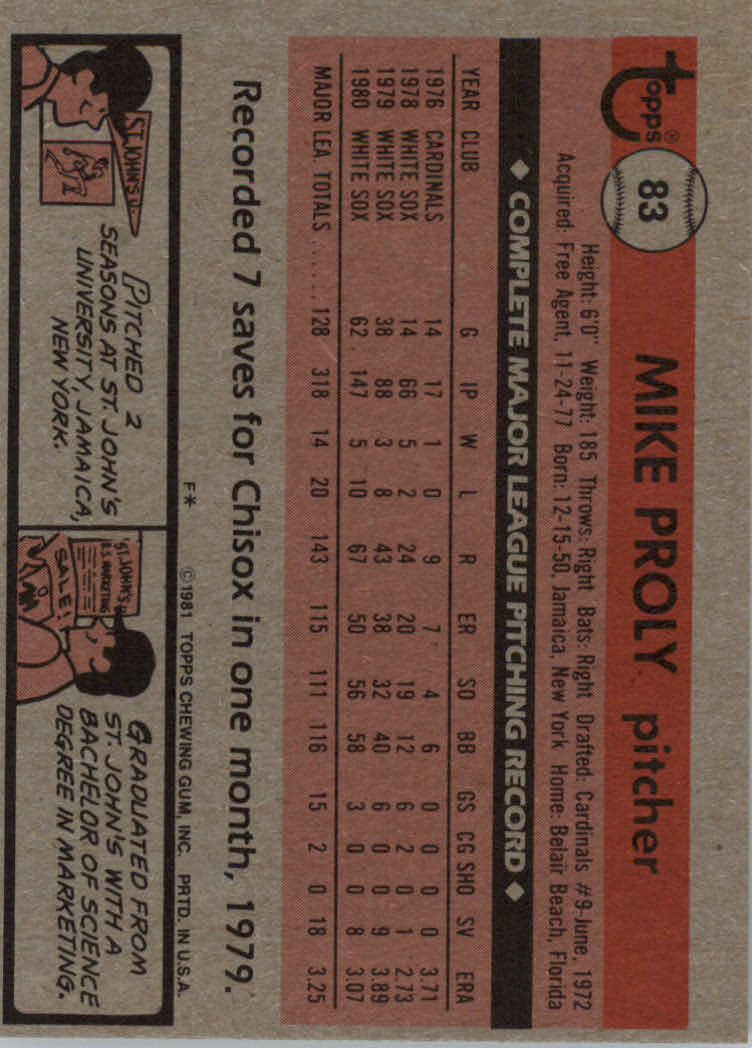 1981 Topps Baseball base set #1-200 (you pick, complete your set)!