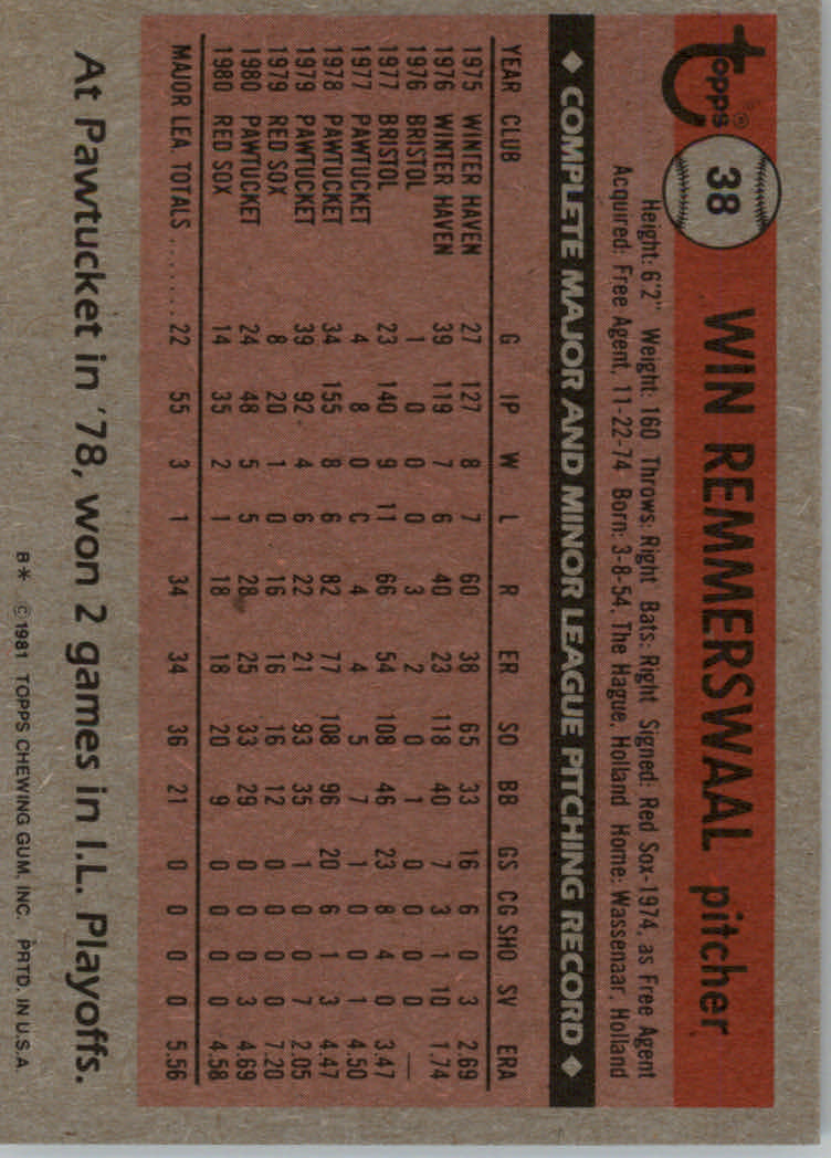 1981 Topps Baseball base set #1-200 (you pick, complete your set)!