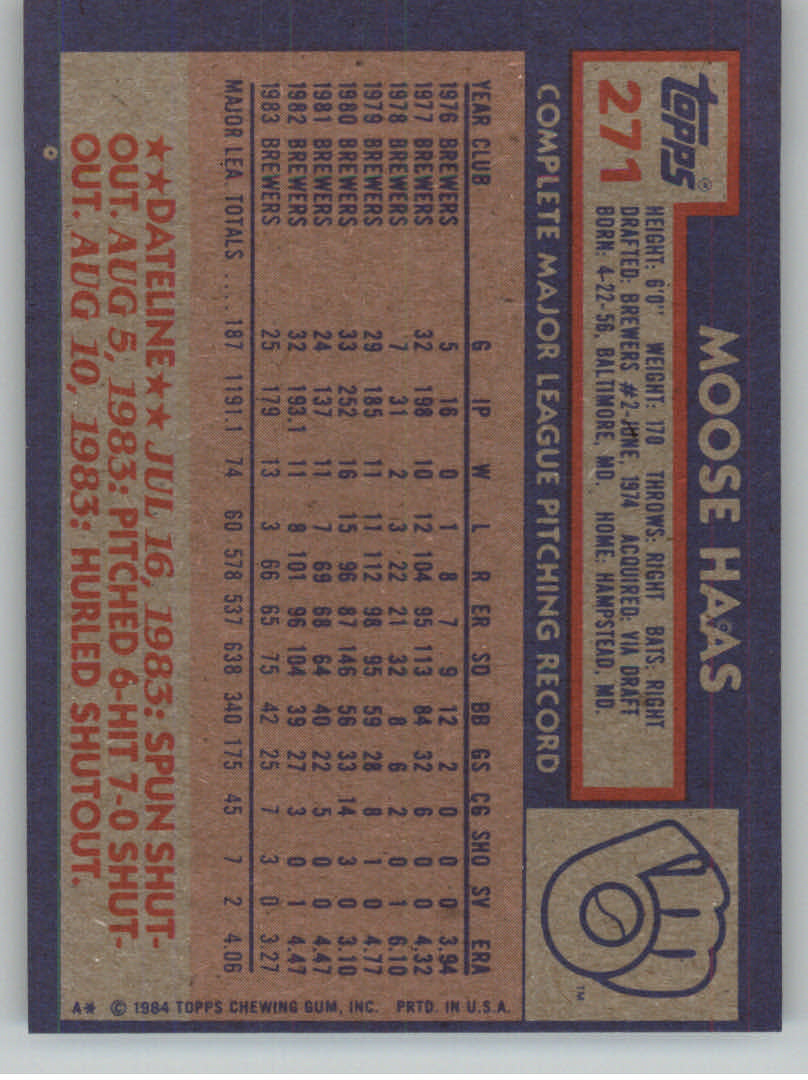 1984 Topps Baseball base set #201-400 (you pick, complete your set!)