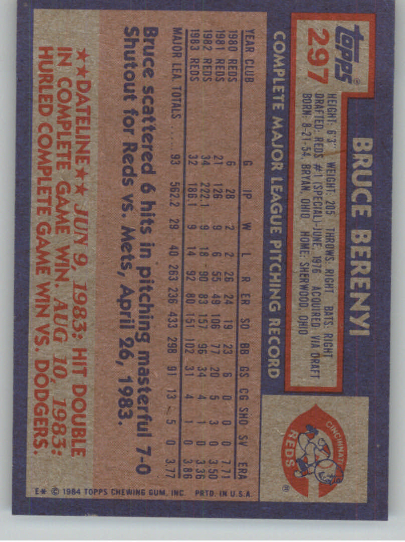 1984 Topps Baseball base set #201-400 (you pick, complete your set!)