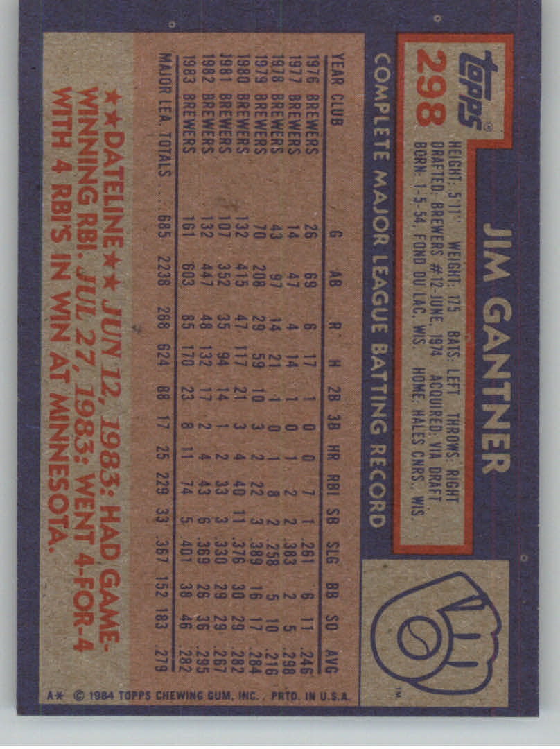 1984 Topps Baseball base set #201-400 (you pick, complete your set!)