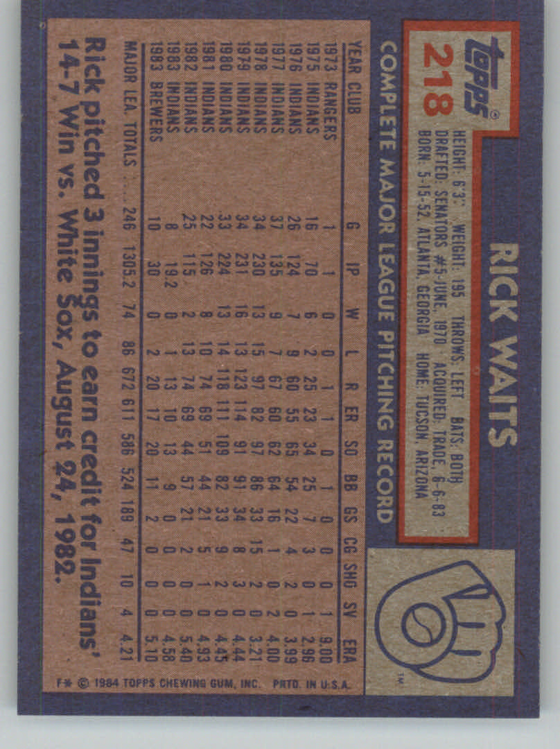 1984 Topps Baseball base set #201-400 (you pick, complete your set!)