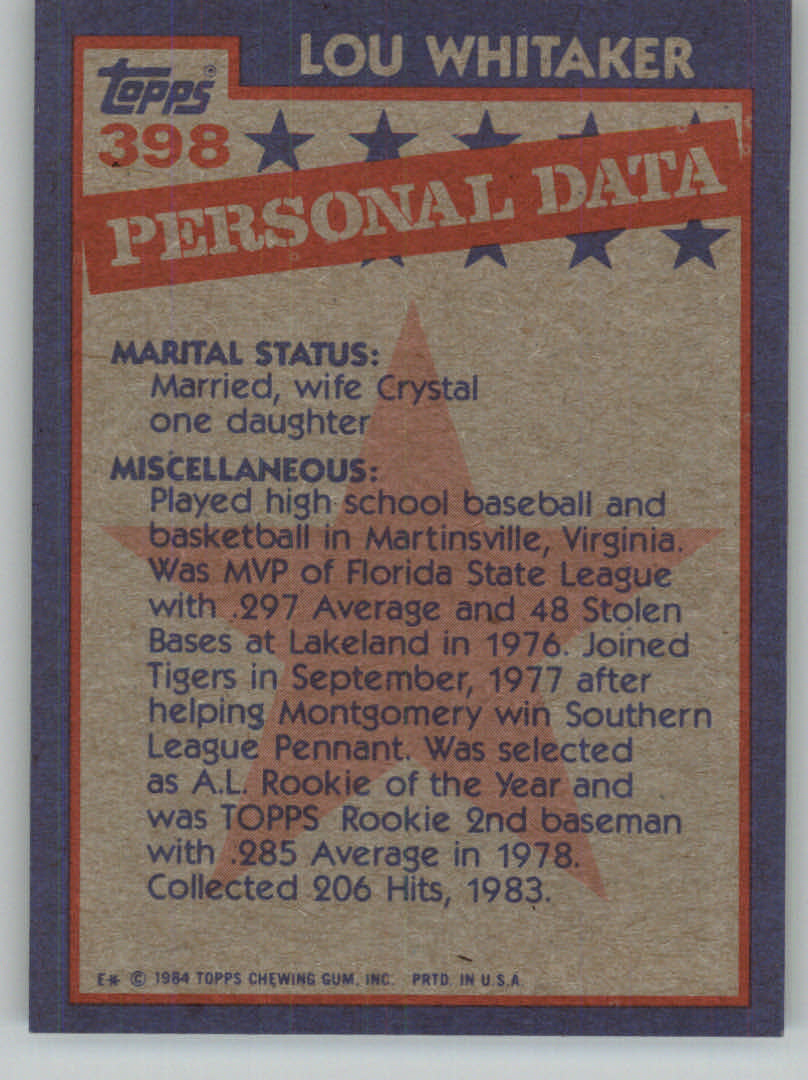 1984 Topps Baseball base set #201-400 (you pick, complete your set!)